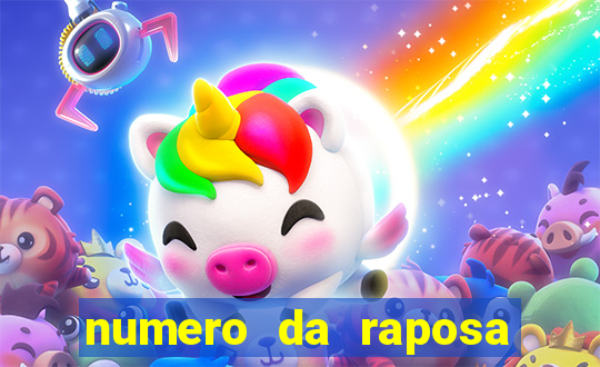 numero da raposa jogo do bicho