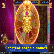 sortear cores e nomes