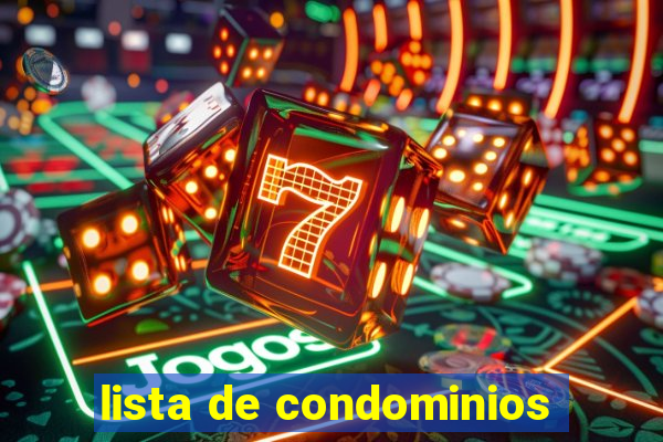 lista de condominios