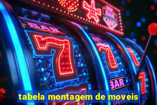 tabela montagem de moveis